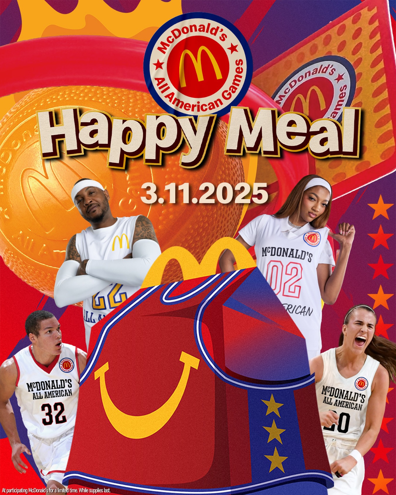  穿搭尺度大！WNBA球星安吉爾-里斯代言麥當(dāng)勞全美高中籃球賽